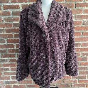 Pamela McCoy Purple Textured Jacket b2